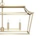 preview thumbnail 6 of 17, Hunter Laurel Ridge 6-Light Linear Chandelier - Kitchen Island, Dining Room - Modern Farmhouse, Candle, Industrial, Transitional