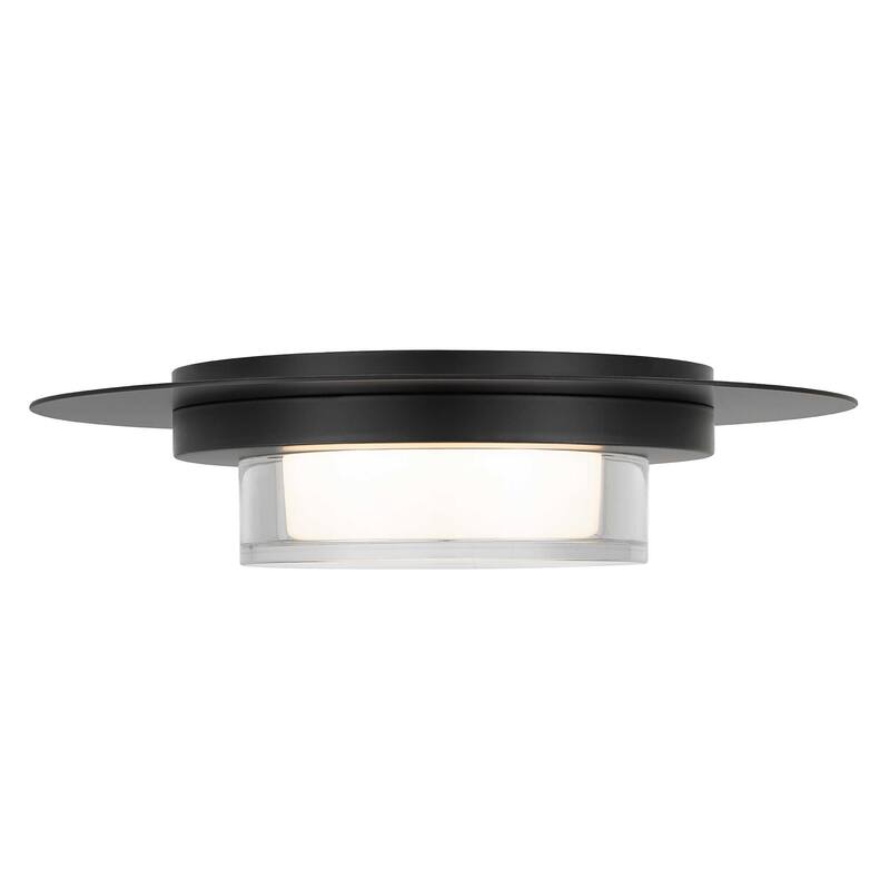 12 inch Square Black Integrated LED Flush Mount