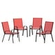 preview thumbnail 49 of 55, Outdoor Stacking Sling Patio Chairs (Set of 4)