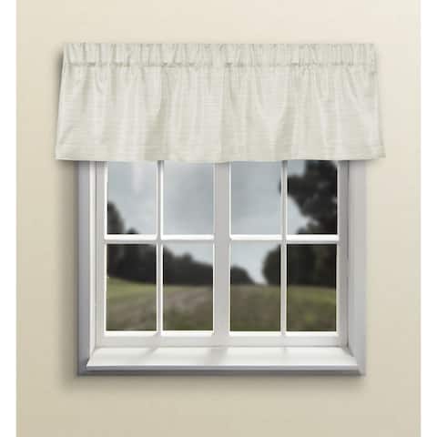 Porch & Den Peete Grasscloth Tailored Curtain Valance 54"W x 15"L - 54"W x 15"L