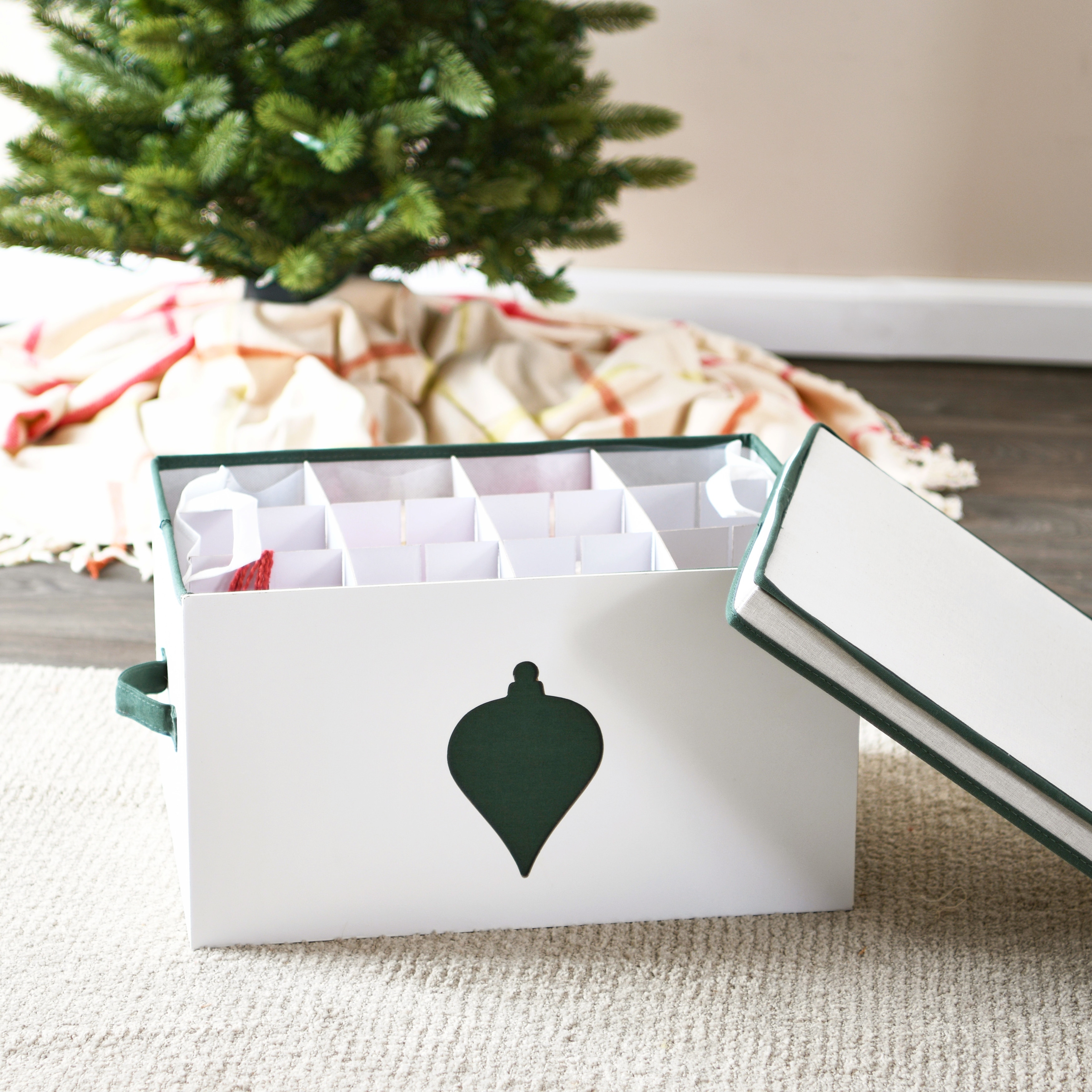 Hearth & Harbor Christmas Ornament Storage Box - 12 x 12 x 24