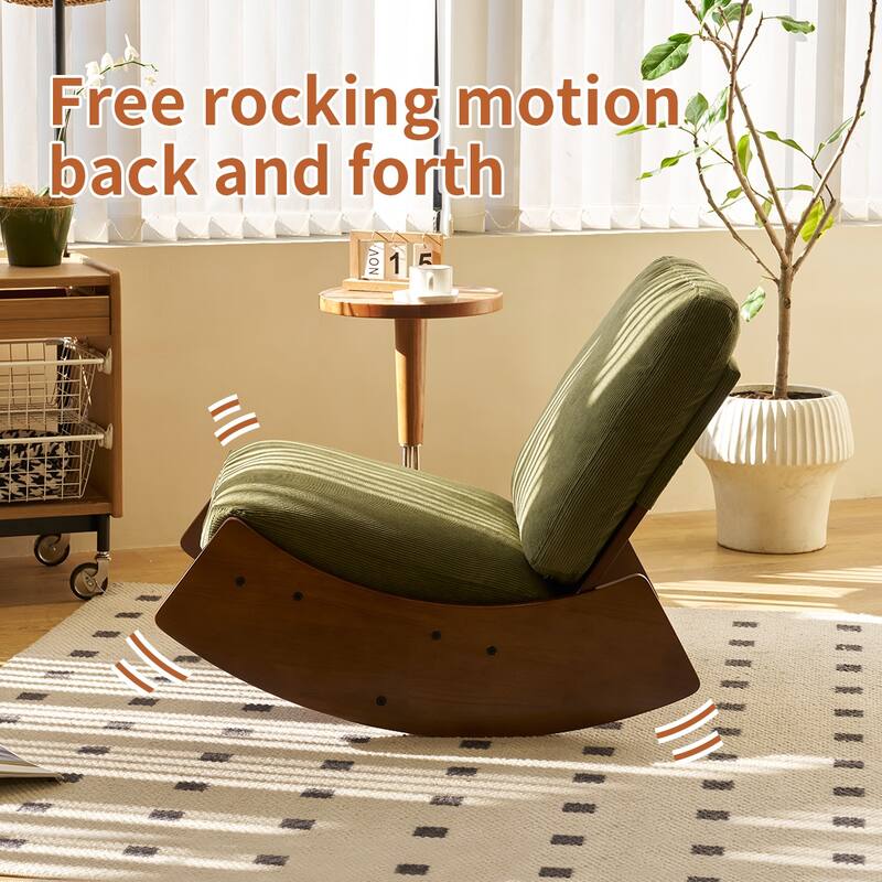 Comfortable Glider Rocking Chair Reading Chair - 35.40"L * 24.2"W * 28.3"H