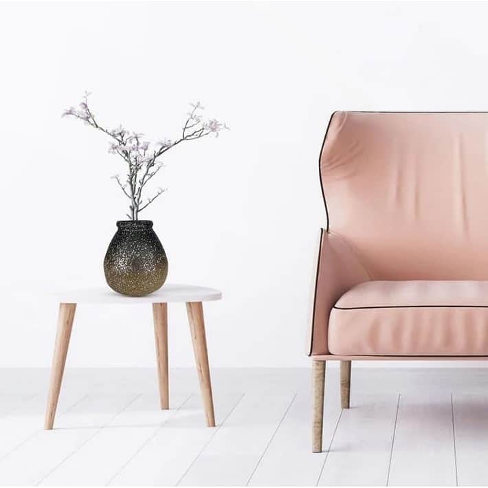 Aria Home Basket Shaped Ombre Brown Ceramic Vase Santa Fe Collection Decor