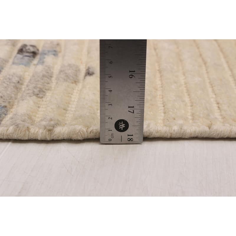 ECARPETGALLERY Hand-knotted Tangier Cream Wool Rug - 8'2 x 9'10