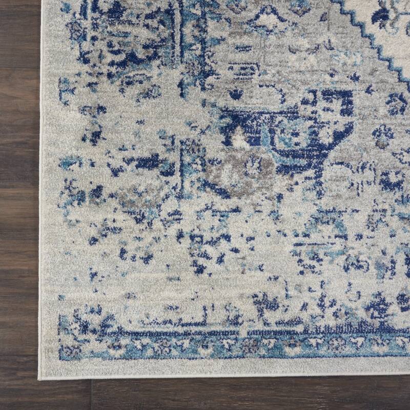 HomeRootsFloral Medallion Transitional Rectangle Area Rug - 48' X '24' X '0.5