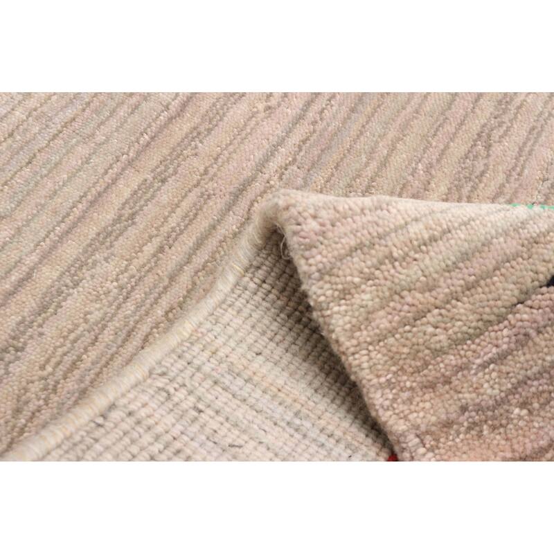 ECARPETGALLERY Hand Loomed Kashkuli Gabbeh Tan Wool Rug - 3'0 x 4'9