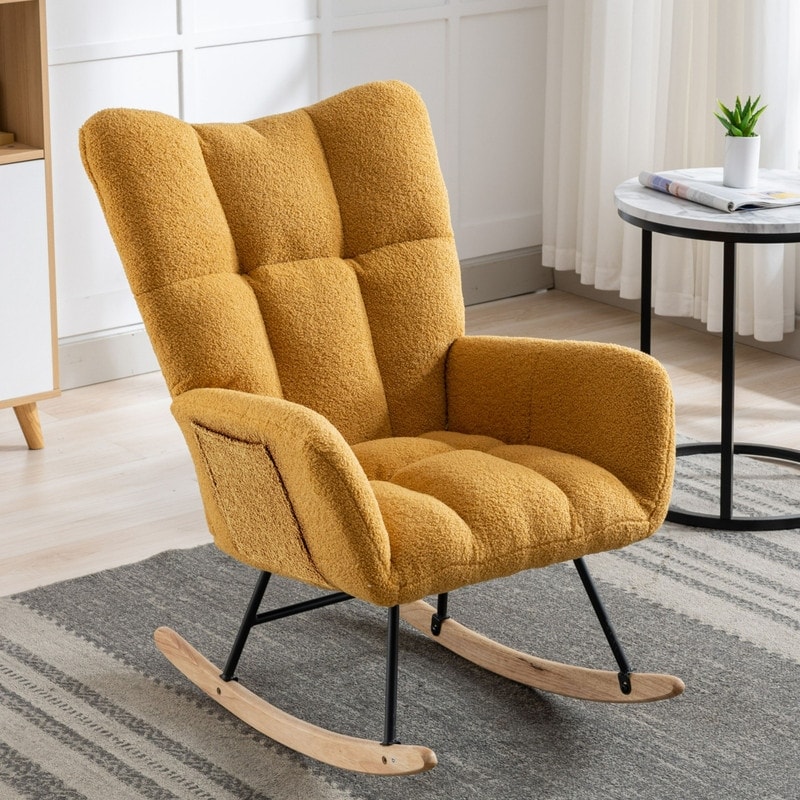 Mustard nursing chair deals