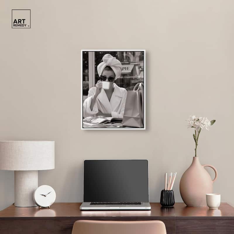 Early Morning Coffee Canvas by Art Remedy