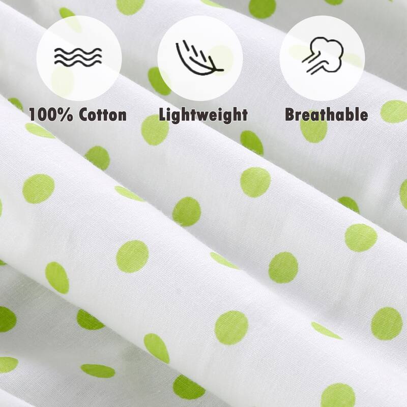 Polka Dot Animal Bear Friends ABC&123 Unisex Multi-color Cotton Toddler/Baby Crib Child Fitted Sheet Set (Pack of 3) - N/A