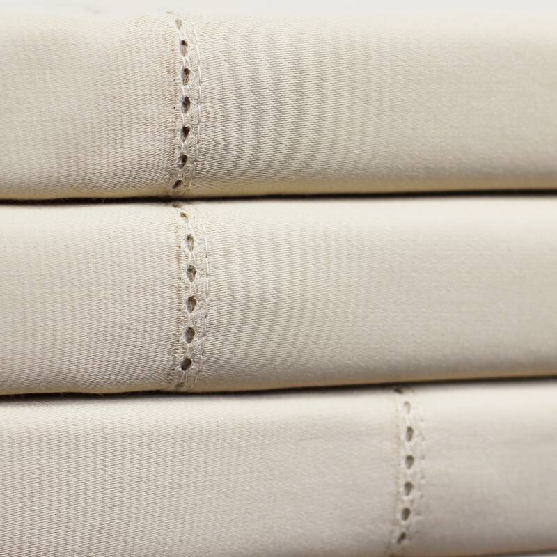 500 Thread Count Egyptian Cotton Hemstitch Sheet and Pillowcases