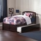 preview thumbnail 9 of 84, Richmond Solid Wood Platform Bed with Footboard & Twin XL Trundle Espresso - Twin XL
