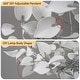 preview thumbnail 26 of 72, KAYLA 31.5" 6-Light Luxury Gold Chandelier, Modern Ceramic Leaf Branch