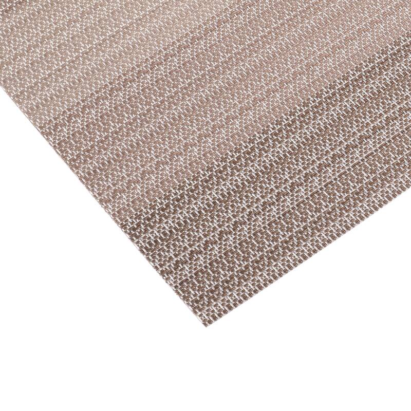 Placemats Set of 6 Washable Vinyl Place Mats PVC Weave Table Mats - 18x12 inch