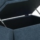 preview thumbnail 84 of 152, Rectangle Chenille Upholstered Storage Ottoman