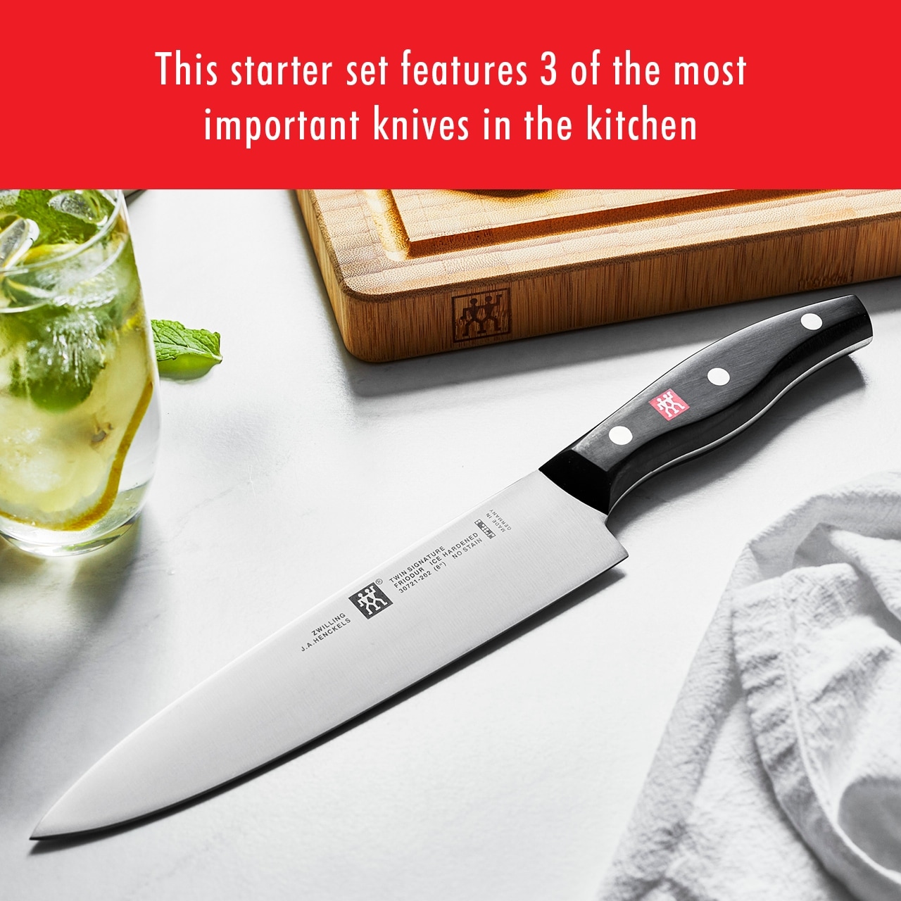 ZWILLING Twin Signature 3-pc Starter Knife Set - Overstock - 14268114