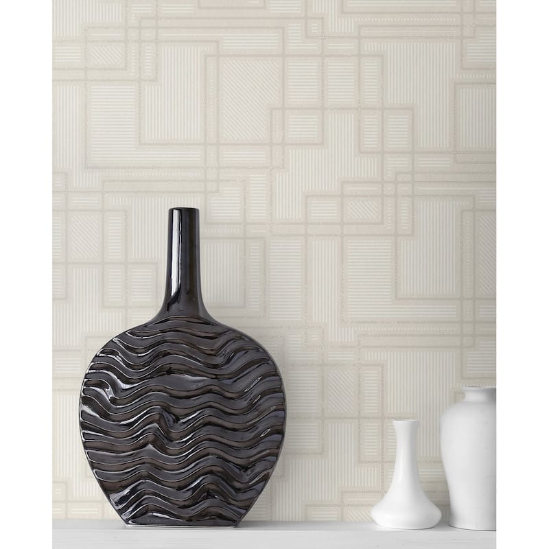 Henderson, Bauhaus Cityscape 33' L X 20.5" W, Art Deco Wallpaper Roll