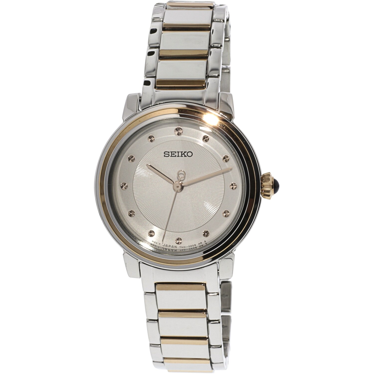 Shop Seiko Women S Srz480 Silver Stainless Steel Japanese Quartz Dress Watch Overstock 28671518