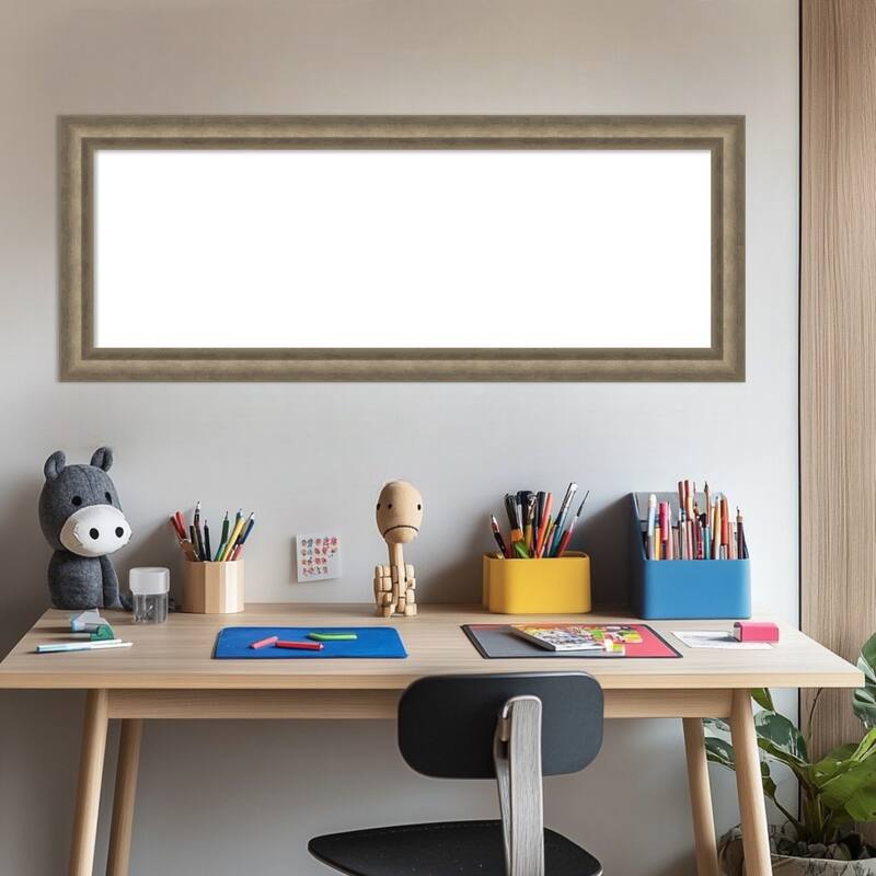 Amanti Art Angled Bronze Framed Dry Erase Magnetic Board