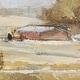 preview thumbnail 13 of 14, Farmland View I (44 x 54) Framed Canvas Art Print