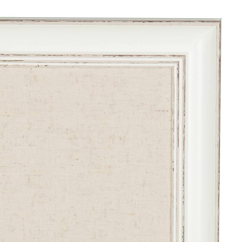 DesignOvation Macon Framed Linen Fabric Pinboard