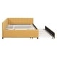 preview thumbnail 31 of 98, L-Shaped Backrest Daybed Upholstered Daybed Frame Classic Wood Slats Design with 2 Storage Drawers or Trundle, Full Size