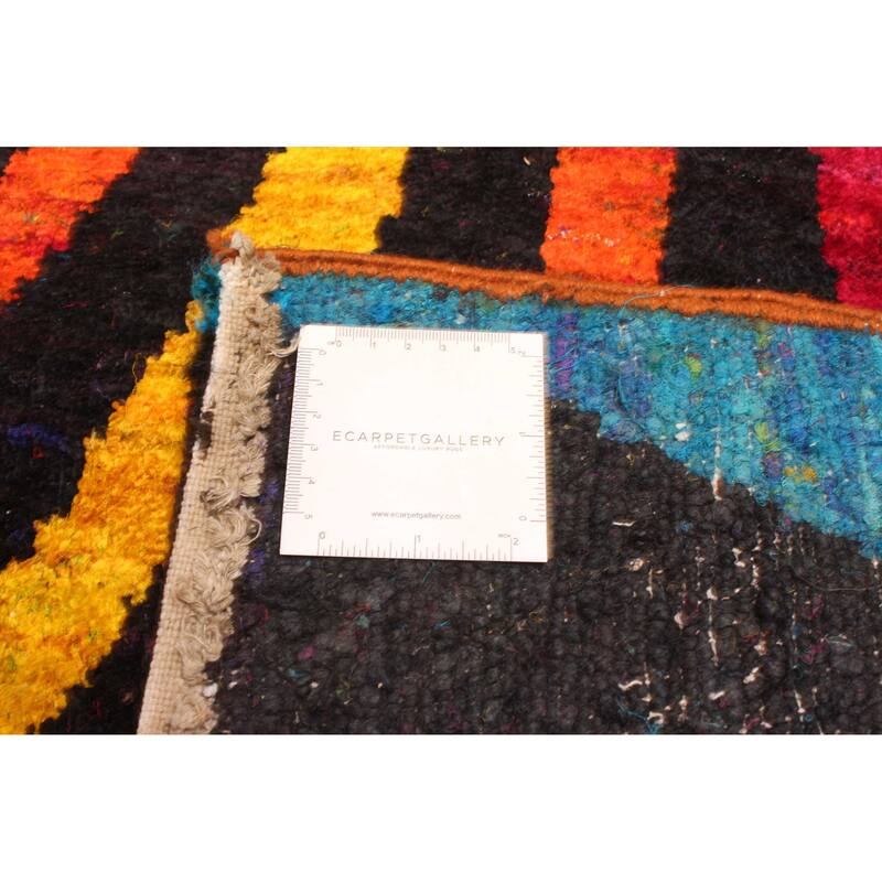 ECARPETGALLERY Hand-knotted Opulence Multi Color Silk Rug - 5'1 x 7'0