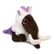 preview thumbnail 1 of 4, DolliBu Sparkle Eyes Mammoth Unicorn Plush Stuffed Animal with Outfit - 8 inches