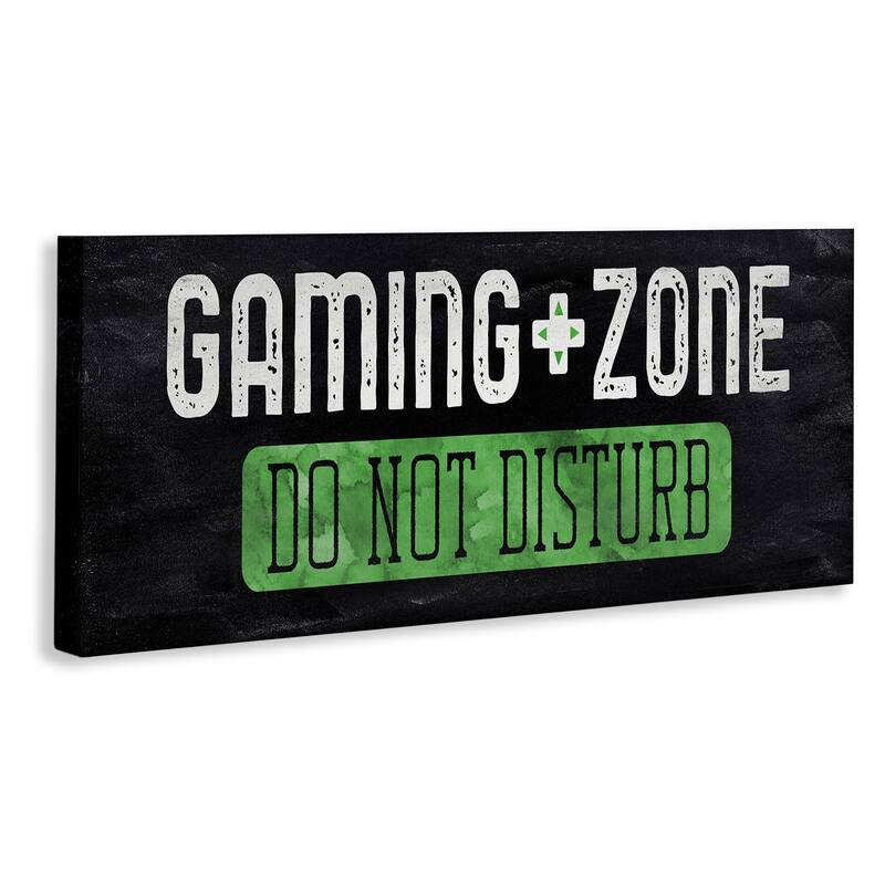Stupell Do Not Disturb Gaming Zone Canvas Wall Art Design By CAD Designs
