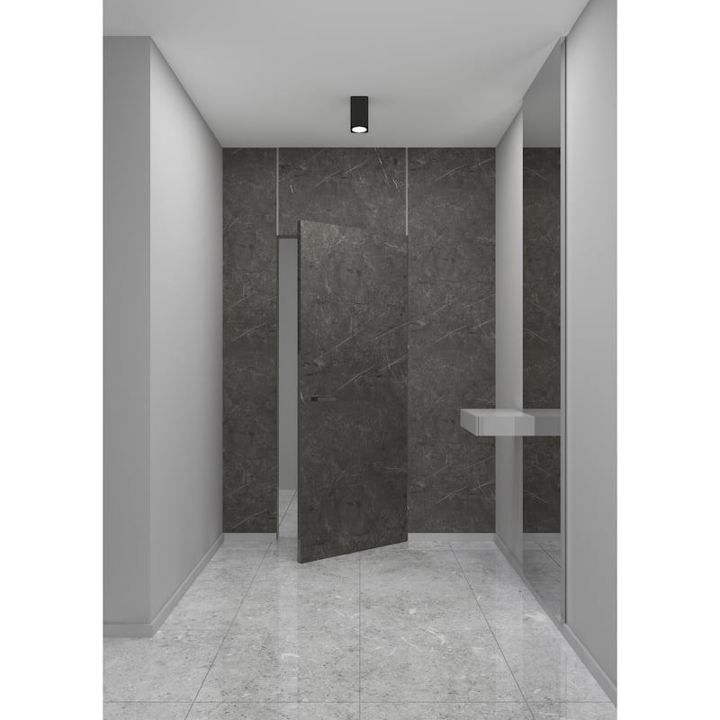 Solid Hidden Door with Handle Planum 0010 Pietra