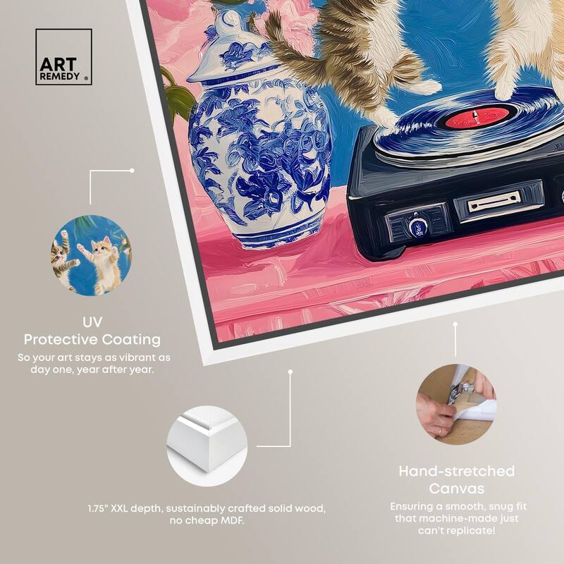 Turntable Twirlers Canvas by Art Remedy