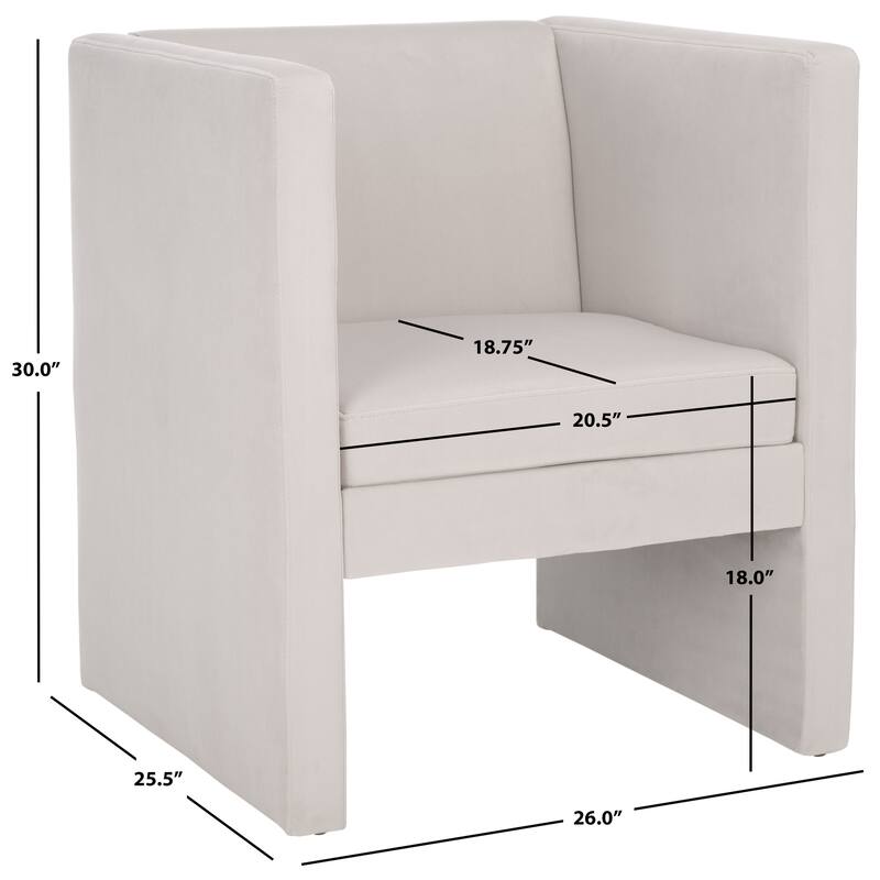 SAFAVIEH Itziar Accent Chair - W26" x D26" x H30" - 26Wx26Dx30H