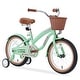 preview thumbnail 8 of 20, Multiple Colors, Girls Bike for 4-7Years Old Kids, 16 inch wheel, Training Wheels Included Green