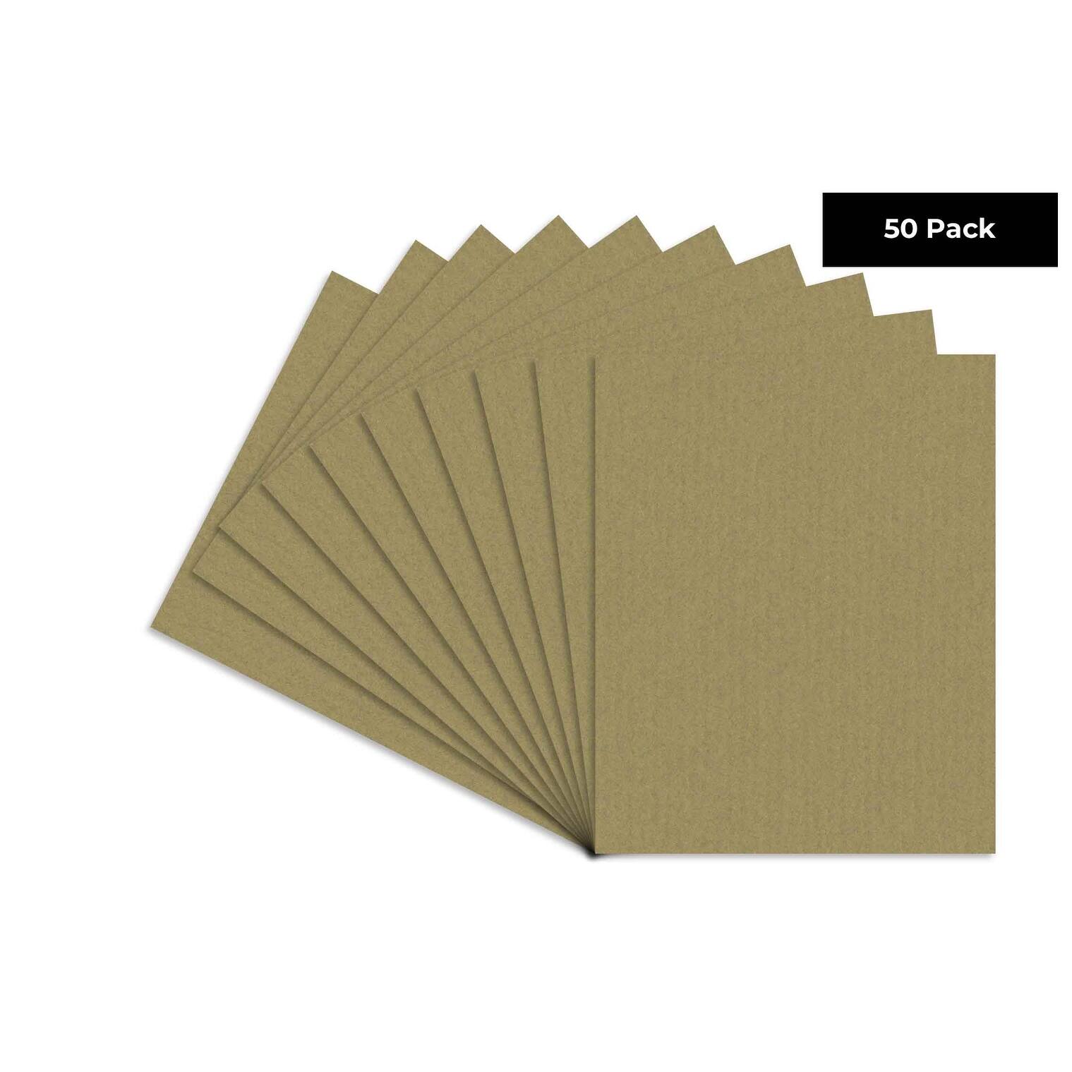 Rattan 5x7 Backing Board Uncut Photo Mat Board (50Sheets) Bed Bath