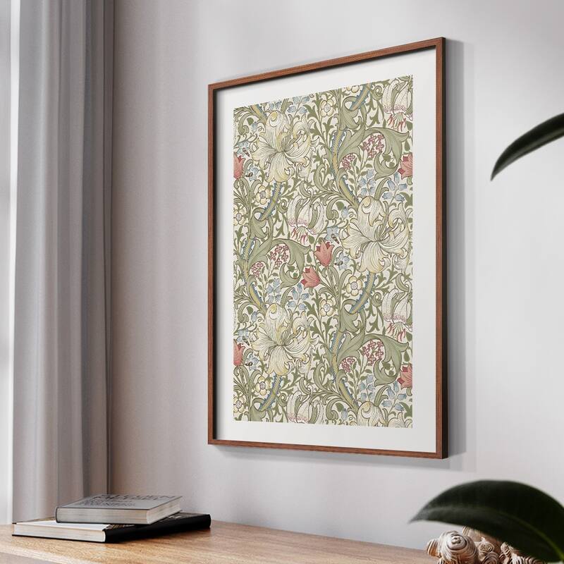 Vintage Floral Print CCCV -Framed Print