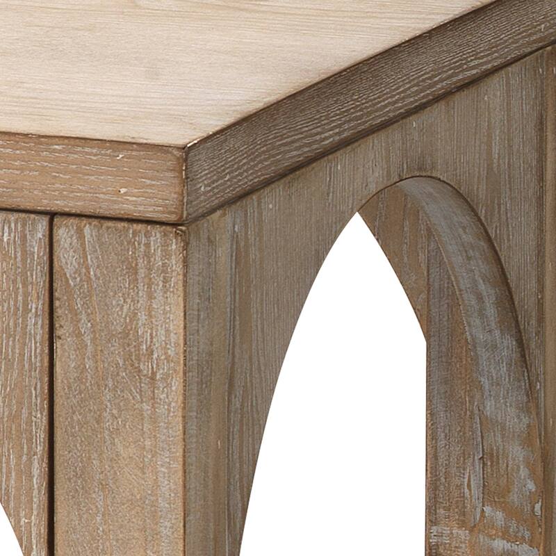 Alden Décor Jordyn Wood Console Table