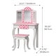 preview thumbnail 2 of 8, Fantasy Fields Gisele Polka Dot Kids Vanity Table & Stool