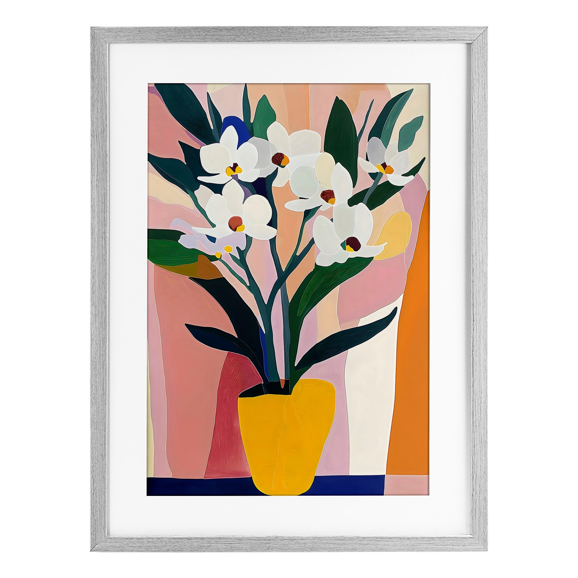 Stupell Yellow Vase Of Tall Flowers Under Glass Framed Design By Creative Studio