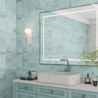 Merola Tile Habanera Azul 11-7/8" x 35-1/2" Ceramic Wall Tile