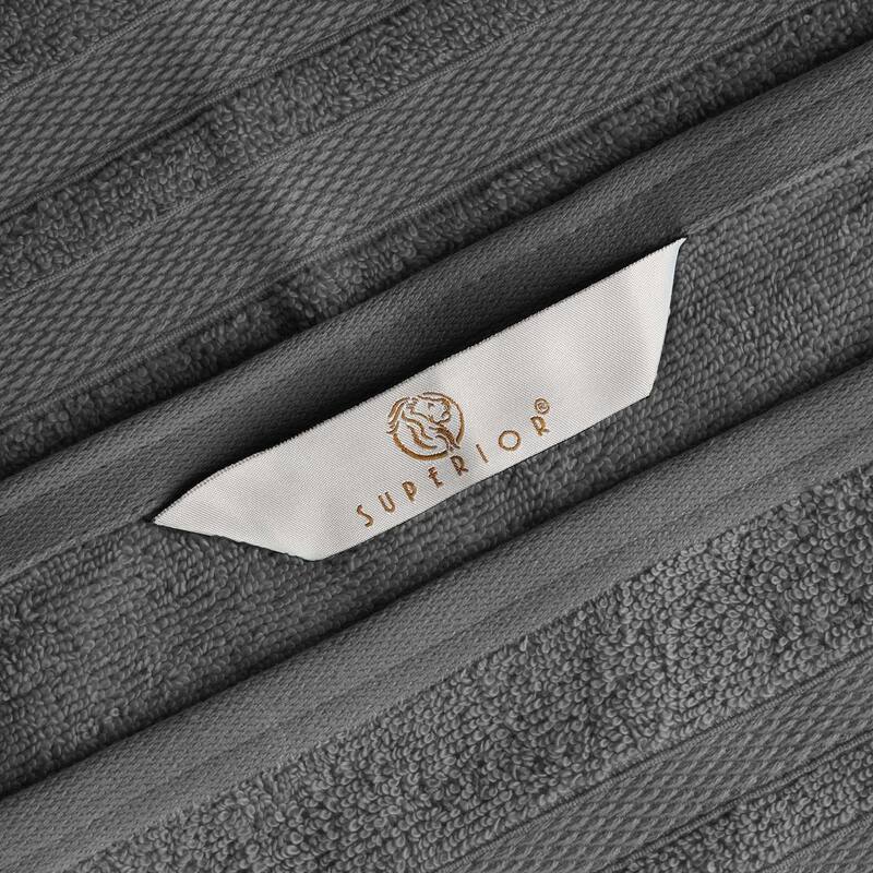 Superior Ultra-Soft Cotton Solid Medium Weight Bath Towel Set of 2