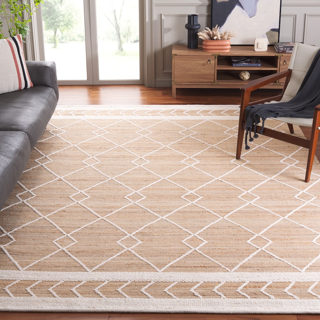 SAFAVIEH Handmade Natural Fiber Xiomara Boho Farmhouse Jute Rug