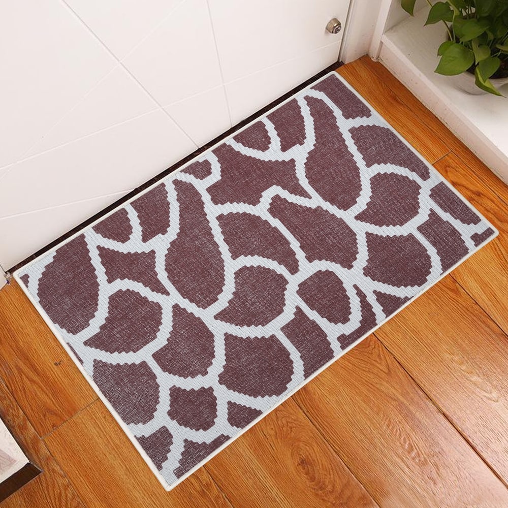 Sussexhome Heavy Duty Ultra Thin Non Slip Washable Cotton Indoor Rug - 2' x 3'