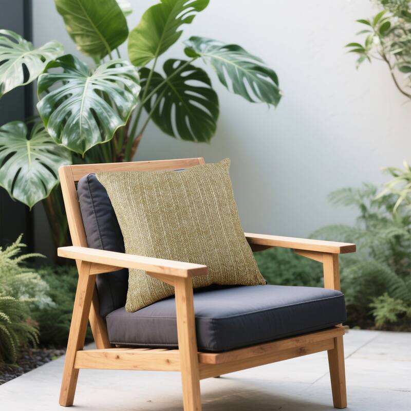 Outdoor/Indoor Throw Pillows, Decorative Throw Pillows With Inserts,Simulated Straw Weaving Square Pillows