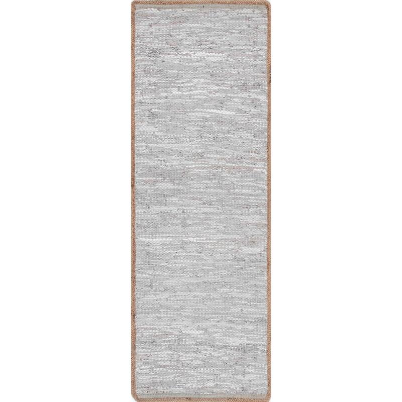 Nuloom Sabby Hand Woven Leather Flatweave Area Rug