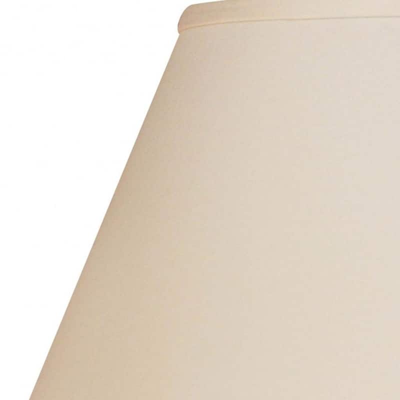 HomeRoots Ivory No Slub Innsbruck Empire Lamp Shade - 12" L x 12" W x 8" H