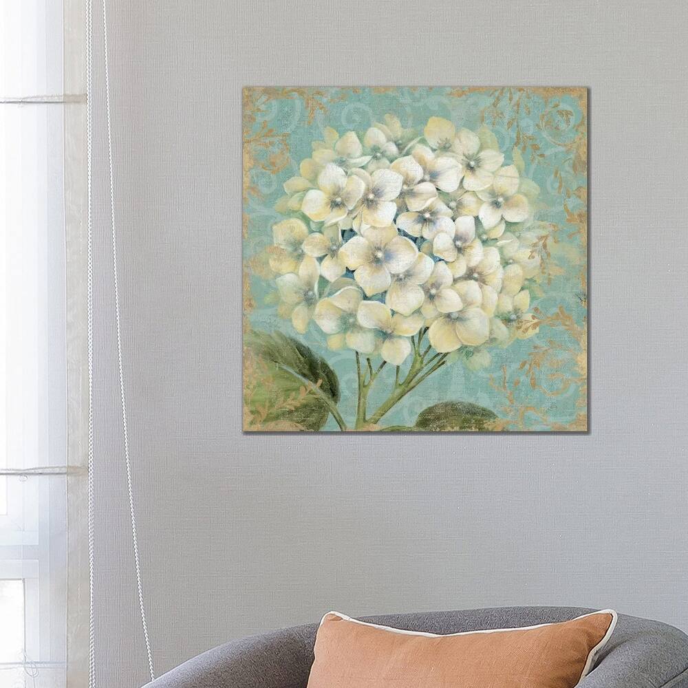 iCanvas "Hydrangea Square I" by Wild Apple Portfolio Canvas Print