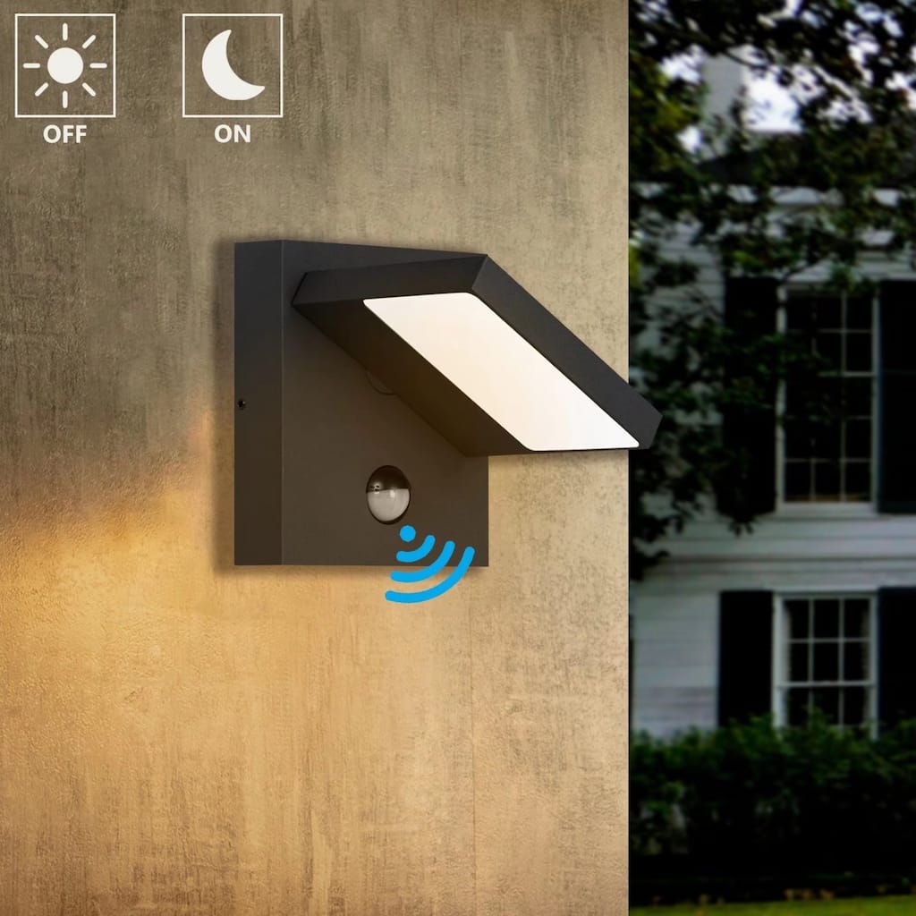 Inowel Wall Light Outdoor LED PIR Sensor Sconce IP54 13W 650Lm