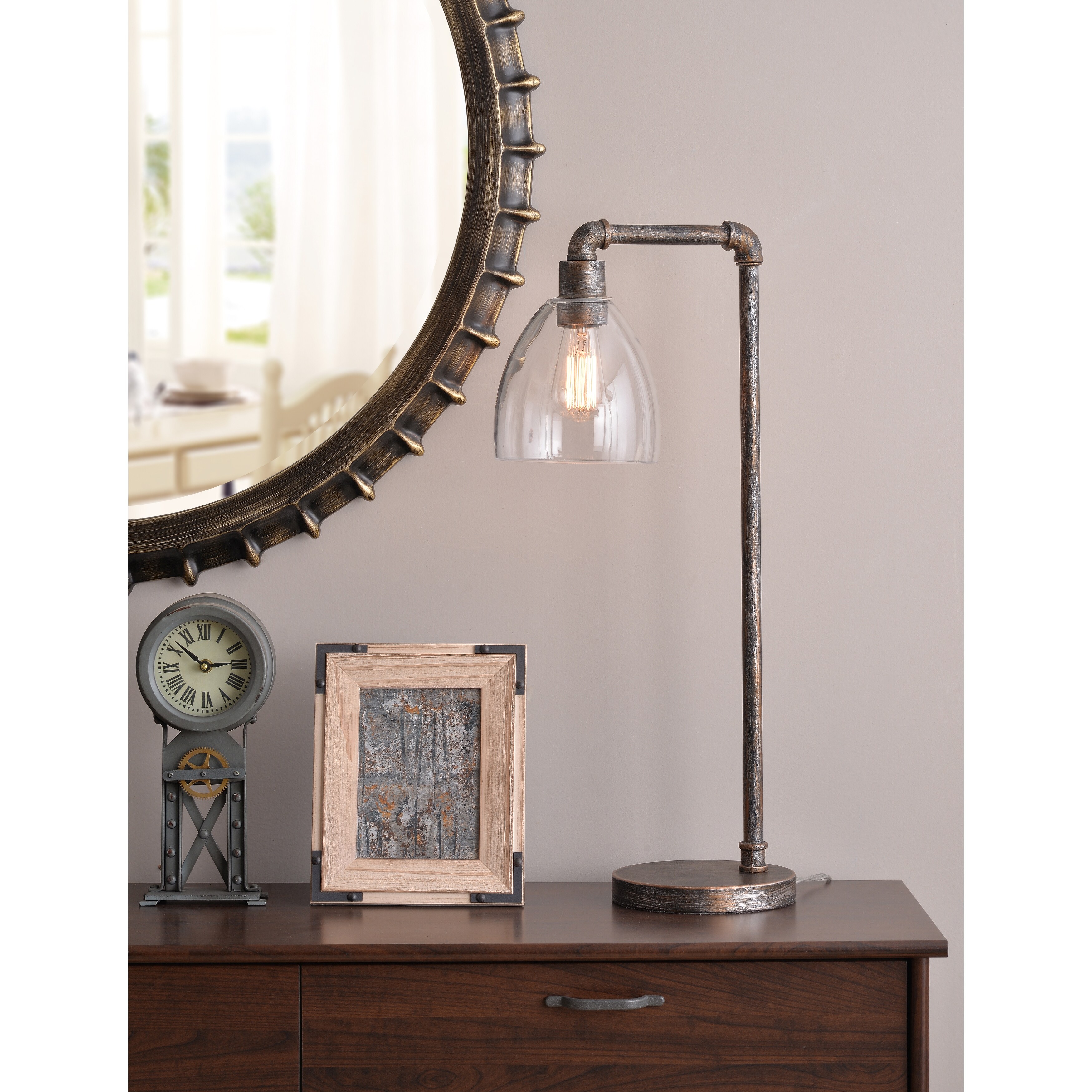 vintage metal table lamp