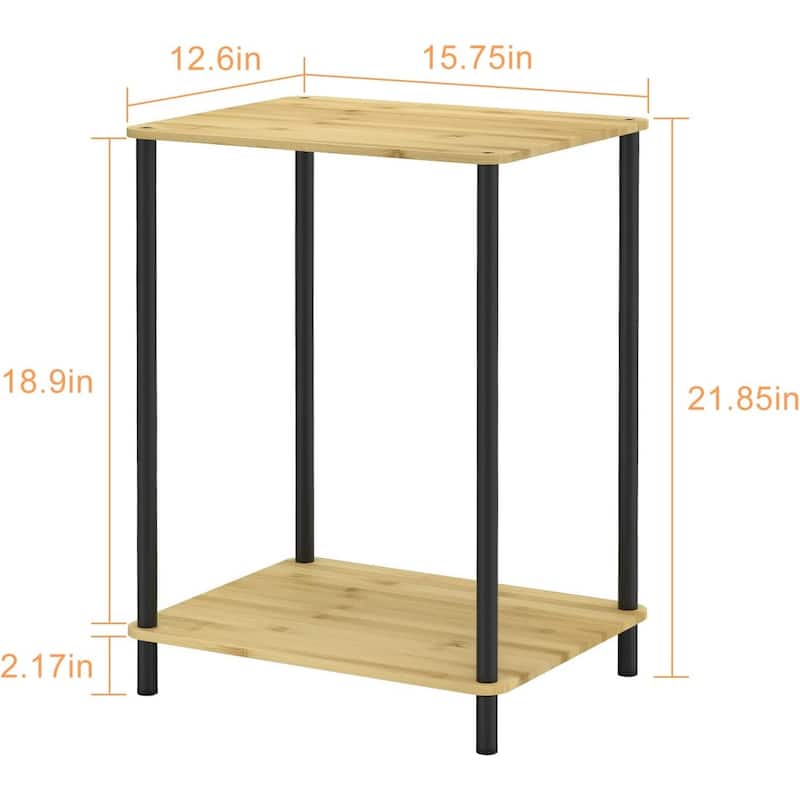Small End Tables Living Room Set of 2