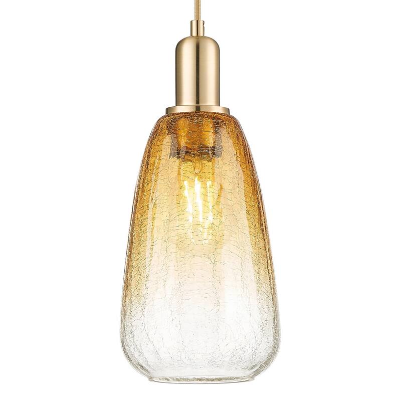 Innovations Lighting 716-1P-G480-6AM Brookhaven Almond 6" Wide Cord - Champagne Bronze