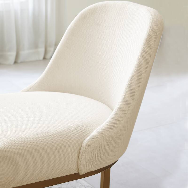 Leick Home Barrelback Dining Chair with Metal Base Set of 2